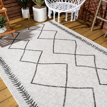 Derya Tribal Diamond Trellis Indoor/outdoor Area Rug